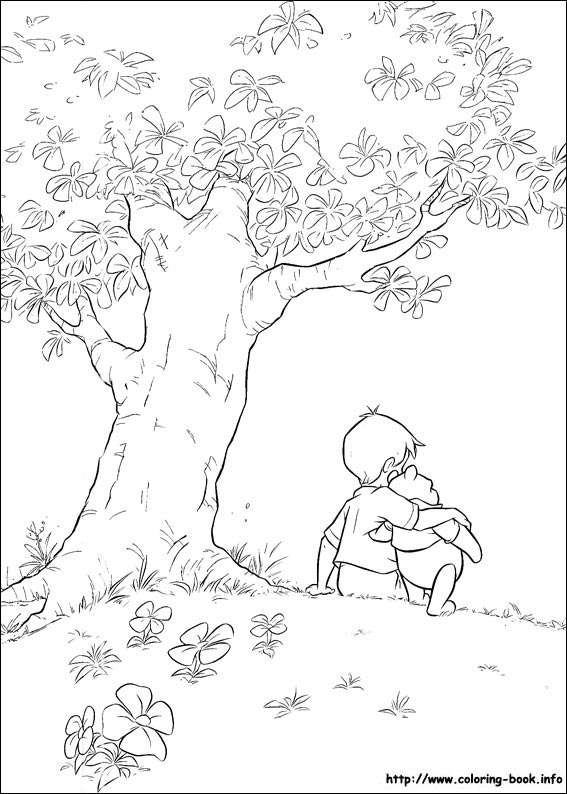 Winnie the Pooh coloring picture